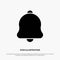 Alert, Bell, Notification, Sound solid Glyph Icon vector