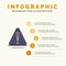 Alert, Danger, Warning, Logistic Solid Icon Infographics 5 Steps Presentation Background