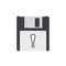 Alert disk drive floppy save storage icon