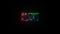 Alert glow colorful neon laser text animation glitch effect