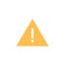 alert, triangle icon. Element of material arrow symbol icon for mobile concept and web apps. Color alert, triangle icon can be