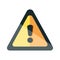 Alert triangle symbol icon