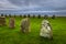 Ales Stones - October 22, 2017: The iron age Ales Stones in Skane, Sweden
