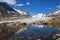 Aletsch glacier with lake