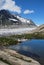 Aletsch glacier with lake