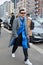 Alex Badia before Gucci fashion show, Milan Fashion Week street style