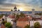 Alexander Nevsky cathedral and Long Herman tower on Toompea hill at sunset, Tallinn, Estonia