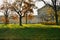 The Alexander palace in Pushkin, Autumn landscape