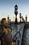 Alexander the Third bridge and Seine with golden Invalides dome