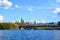 Alexandra Bridge, is a steel truss cantilever bridge and in the background parliament of Canada