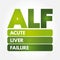 ALF - Acute Liver Failure is a rare critical illness with high mortality whose successful management requires early recognition,