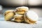 Alfajores: Traditional Peruvian cookies filled with caramel and white sugar dust on top.