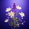 alfalfa plant with impressive flowers.  The plant is in full bloom, with flowers in varying shades of purple and white.