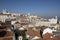 Alfama urban district panorama of Lisbon.