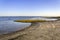 Algarve Cavacos beach twilight landscape at Ria Formosa wetlands