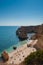 Algarve coast, Portugal. People in the beach and blue water