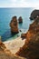 Algarve rocks formation and beach