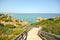 Algarve: Stairs to beach Praia do Camilo near Lagos, Portugal