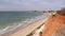 Algarve - Vilamoura coast at Falesia Beach. Seascape