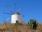 Algarve Windmill against Blue Sky