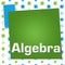 Algebra Green Blue Basic Shapes Square
