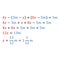 Algebraic parametric equation with one variable. Positive and negative numbers are simple fractions and mixed fractions