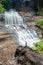 Alger Falls at sunset in summer, Munising Michigan upper peninsula