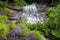 Alger Falls at sunset in summer, Munising Michigan upper peninsula