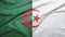 Algeria  flag with fabric texture