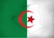 Algeria flag map illustration