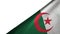 Algeria flag right side with blank copy space