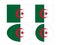 Algeria flags - country in the Maghreb