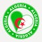 Algeria heart flag badge.