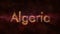 Algeria - Shiny looping country name text animation
