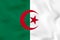 Algeria waving flag. Algeria national flag background texture