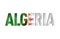 Algerian flag text font