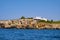 Alghero, Sardinia, Italy - Limestone cliffs of the Capo Caccia cape at the Gulf of Alghero