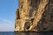 Alghero, Sardinia, Italy - Limestone cliffs of the Capo Caccia cape at the Gulf of Alghero