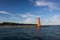 Algoma Pierhead Lighthouse Along Lake Michigan