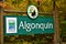 Algonquin Park Sign