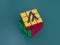 Algorand Crypto Rubiks Cube Puzzle Solve Logic Game Difficult 3D Illustration