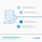 Algorithm, chart, data, diagram, flow Infographics Template for Website and Presentation. Line Blue icon infographic style vector