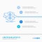 Algorithm, design, method, model, process Infographics Template for Website and Presentation. Line Blue icon infographic style