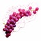 Algorithmic Art Of Grape On White Background