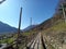 Algunderweg - walkway above the town of Algund in South Tyrol, Italy