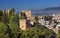Alhambra Castle Towers Cityscape Granada Andalusia Spain