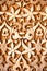 Alhambra de Granada. Islamic plasterwork detail