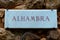 Alhambra entrance sign