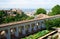 Alhambra palace and view of Granada city