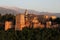 Alhambra during sunset, Granada, Spain